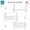 Knight Extendable Shoe Rack Chrome Black Stackable Storage Pine Wood All Design