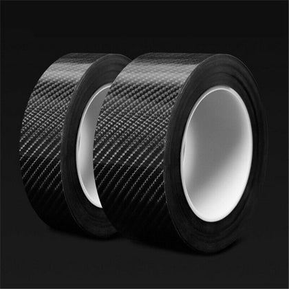 5cm Carbon Fiber Car Stickers Door Sill Scuff Anti Scratch Tape Protection Film