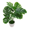 20inch Artificial Monstera Plant Multi Branch Tropical Potted Home Office Decor