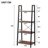 4 tier storage bookshelf display rack brown Storage Shelving living room