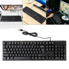 USB WIRED STYLISH SLIM QWERTY KEYBOARD LAYOUT FOR PC DESKTOP COMPUTER LAPTOP