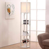 160cm Modern Shelf Floor Lamp Soft Light Open Shelves Storage Display Rack uk