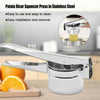 Stainless Steel Hand Held Potato Ricer Silver Masher Vegetable Juicer Puree UK