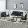 1/2/3 Seater Faux Leather Sofa Armchairs Couches Livingroom Black Brown Modern