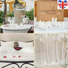 Mr and Mrs Wedding Sign Sweetheart Table Decorations Stand Wooden Letters White