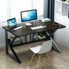 Home Office Computer Desk Study PC Writing Table Workstation 2 Shelf Furniture