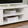 160cm/66'' Wooden TV Cabinet w/ High Gloss Doors Matt Body Living Room Furniture