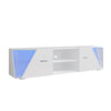 Modern TV Unit Cabinet Stand High Gloss Doors 160cm with LED Lights Drawers
