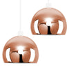 Pair Of Domed Shades Metal Retro Ceiling Light Shades Modern Design Pendant LED