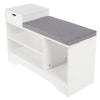 Shoe Cabinet Storage Bench Hallway Footwear Rack Shoes Stool with Shelves Drawer
