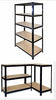 5 Tier Garage Shelves 2x Shelving Unit Racking Boltless Heavy Duty Storage Shelf