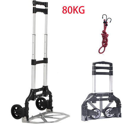 80kg Hand Truck Heavy Duty Folding Portable Sack Truck Industrial Trolley UK