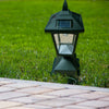 Solar Power Cap Light Outdoor Garden Post Fence Landscape Lamps UK (2 Pack)