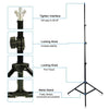 Adjustable Photography Background Support Stand Backdrop Crossbar Kit 3Clip