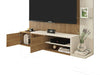 Wall Mounted TV Media Unit Entertainment Centre Floating Panel LED Light
