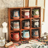 Wall Mounted Storage Cabinet Wooden Cupboard Display Shelf Desktop Organiser Box