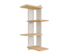 Scala Corner Shelves, Wooden Corner Cabinet, Modern Floating Wall Shelf Unit