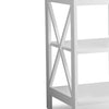 White End Side Table Sofa Table 3 Tiers Storage Shelves for Living Room Bedroom