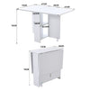 Mobile/Foldable/Extendable Narrow Drop Leaf Dining Table Kitchen Storage Desk