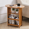 Side End Table With Storage Shelf Magazine Rack Folding Coffee Table Lamp Stand