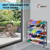 1ABOVE 5 Tier Shoe Rack Organiser, Heavy duty storage unit, Quick Assembly No To