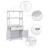 Mondeer Tall & Midi Bathroom Cabinets Cupboard MDF with Drawer Kitchen White