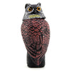 Realistic Owl Decoy With Rotating Head Bird Pigeon Crow Scarer Scarecrow