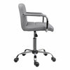 Swivel Office Chair Padded Seat Faux PU Leather Computer Chair Adjustable Height