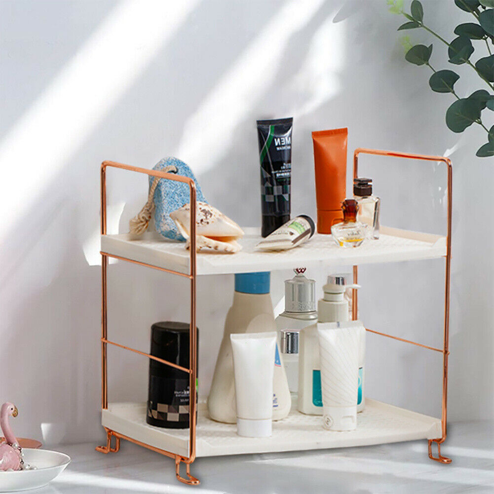 Kitchen Bathroom Storage Unit 2/3 Tier Free Standing Shelf Rack Holder Bookcase