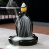 Ceramic Backflow Waterfall Smoke Incense Burner Censer Holder Decor 60 Free Cone