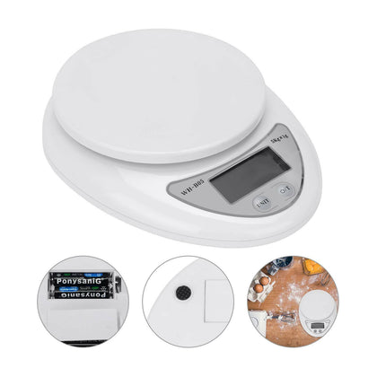 1G-5KG DIGITAL KITCHEN SCALES LCD ELECTRONIC COOKING FOOD MEASURING SCALE WEIGH