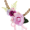 Artificial Rose Lavender Vine Ring Wreath Garland Home Party Wedding Door Decor