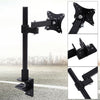 Single Arm Desk Mount Bracket LCD Computer Monitor Stand 13”-27” Screen TV