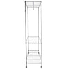 Double Layer Clothes Rail Hanging Shoe Rack Mesh Shelf Storage Height Adjustable