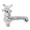 Basin Sink Tap Traditional Bath Twin Mixer Hot &Cold Cross Lever Wash Basin Tap
