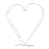 Heart Shape Metal Arch Frame Arrangement Wedding Background Flower Balloon Stand