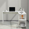 L-shaped Computer Desk Corner PC Table Workstation Home Office Study w/ Shelves