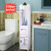 Wooden Bathroom Shelf Cabinet Cupboard White Bedroom Storage Unit Free Standing