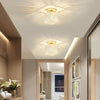 NEW Design Genuine Crystal Hallway Flush Ceiling Light Chandelier Free E14 Bulb