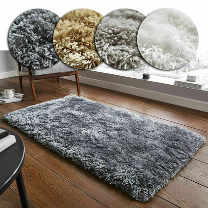 Luxurious Soft Polar Shaggy Rug Thick 5cm Deep Pile Fluffy Rugs