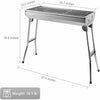 Folding BBQ Barbecue Stainless Steel Charcoal Grill Outdoor Patio Garden Picinic