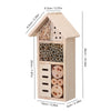 Large Wooden Insect Bee House Garden Nest Box Natural Wood Bug Hotel Shelter