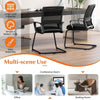 Meeting Office Chairs Mid-Back Mesh Reception Chair Guest Chair w Lumbar Support