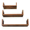 Set of 3 Floating Wall Shelves Picture Ledge Display Rack Bookcase Hanging Shelf