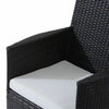 Outsunny 3PC Rattan Furniture Bistro Set Garden Chair Table Patio Outdoor Wicker