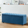 Velvet Ottoman Stool Chest Sturdy Book Toy Storage Box Window Seat Hallway Chair