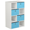 White Cube Kids Storage Unit & Fabric Drawers Childrens Childs Bedroom