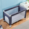 Portable Baby Travel Cot Crib Bassinet Bed Playpen Infants with Mattress Folding