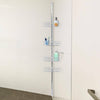 4TIER NON RUST BATHROOM TELESCOPIC CORNER SHELF STORAGE SHOWER ORGANISER