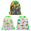 12PCS Personalised Custom Dinosaur Boys Girls Drawstring PE Swimming School Bag